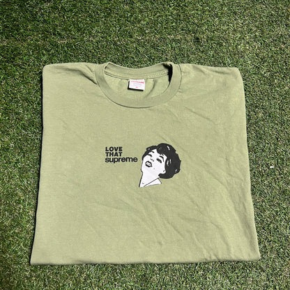 Supreme Love That Supreme Green Tee Size XL USED x13552