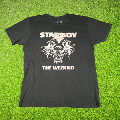 The Weekend Black Starboy Tee Size Large USED v16918
