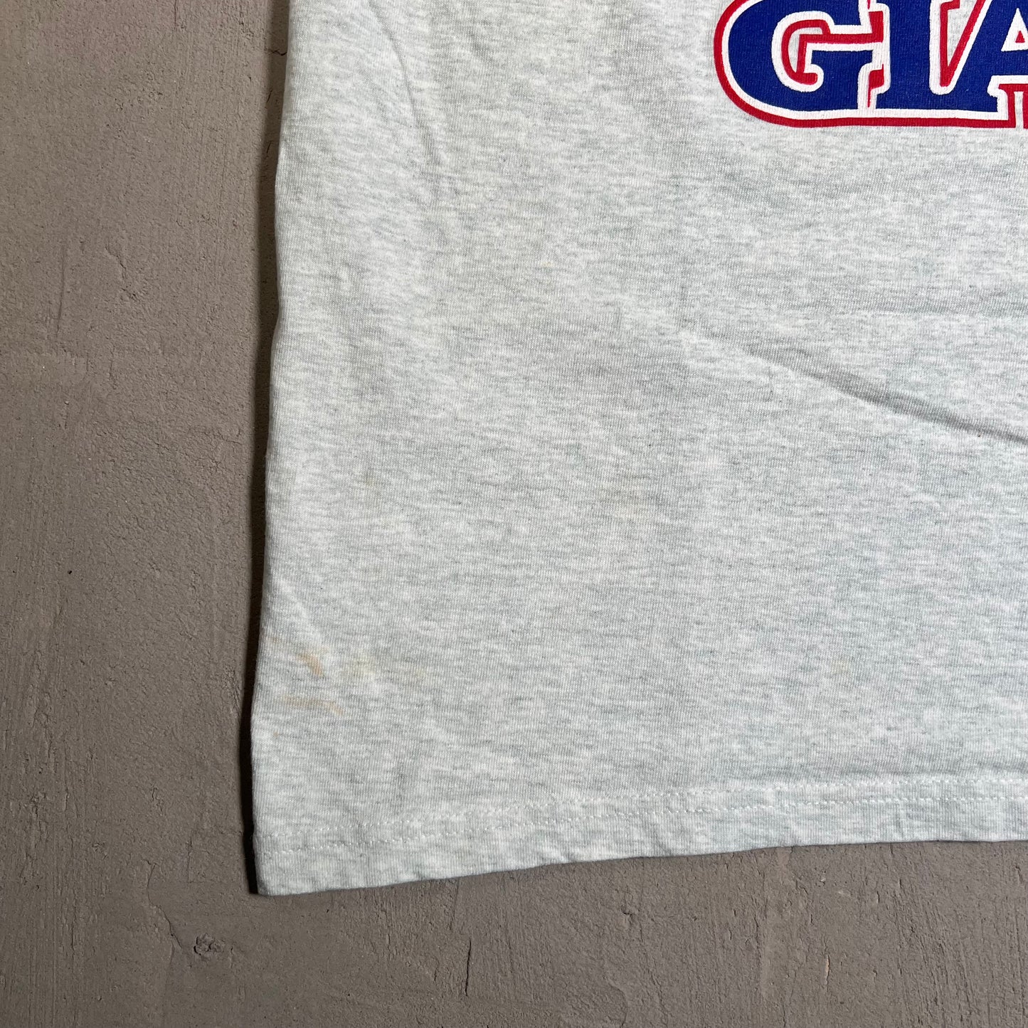 2001 New York Giants Super Bowl Grey Tee Size XL USED v19544