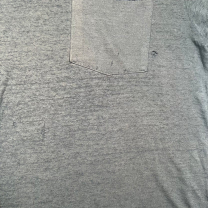 1990s Fruit of the Lom Black Pocket Tee Size Large USED v19174