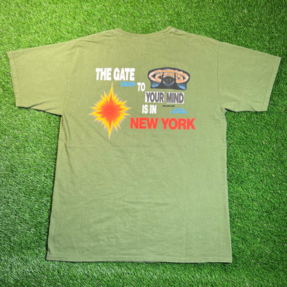 Travis Scott A Portal to Our World Green Tee Size Large USED x16928