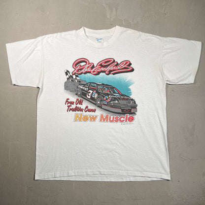 1989 Dale Earnhardt "New Muscle" White Tee Size XL USED v19449