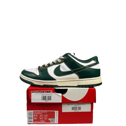 Nike Dunk Low Michigan State Custom Gold Eyelets Size 8.5 USED s6874