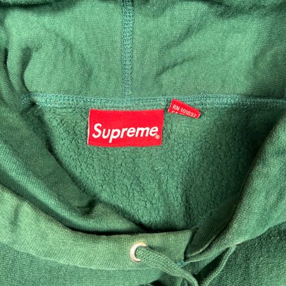 Supreme Green Pearl Logo Hoodie Size XL USED x15804