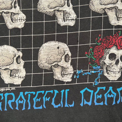1993 Grateful Dead Evolution of Deadhead Black Tee Size XL USED v5373