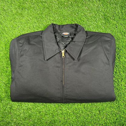 Dickies Black Detroit Jacket Size Large USED v17064
