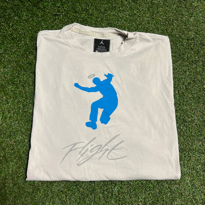 Jordan X Union Halo Flight White Tee Size XL USED x13534