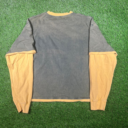 Vale Sound of Valley Green/Yellow Longsleeve Size Medium USED x15332