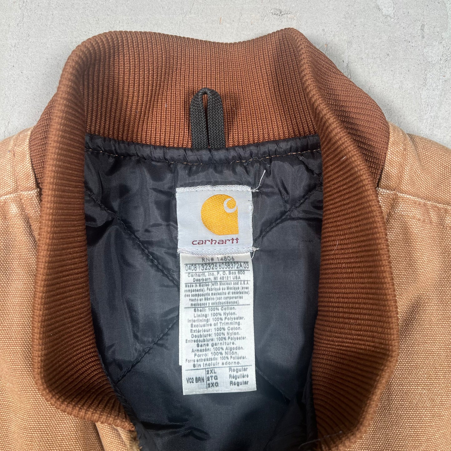 Y2K Carhartt Community College Brown Workwear Vest Size XXL USED v19360