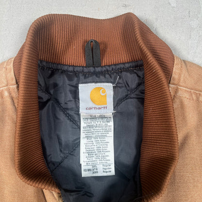 Y2K Carhartt Community College Brown Workwear Vest Size XXL USED v19360