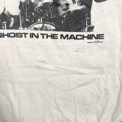1982 The Police "Ghost in The Machine" Tour Raglan White Longsleeve Size Large USED v18664