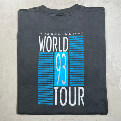 1993 Petra Unseen Power World Tour Black Tee Size XL USED v20100