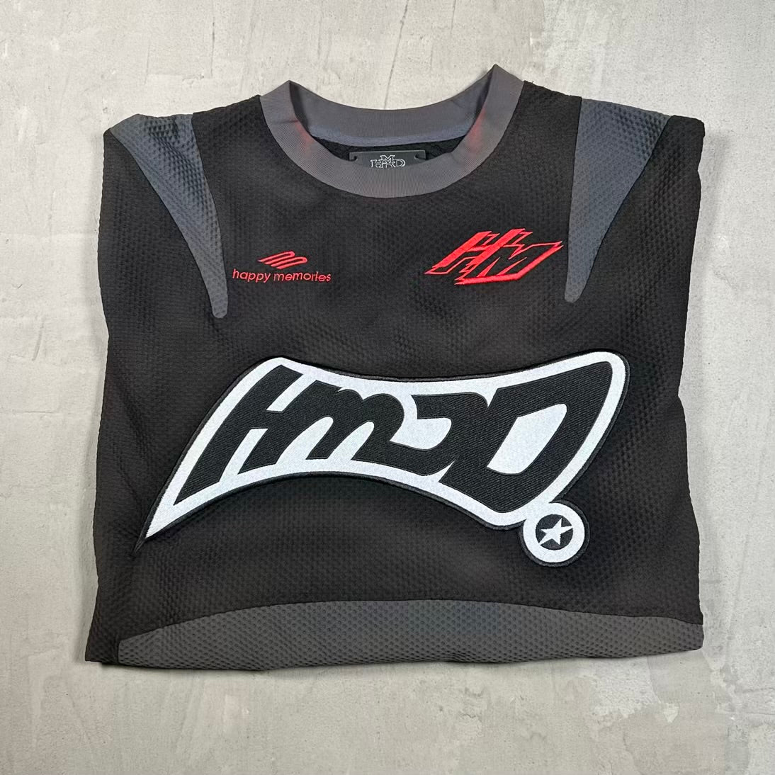 HMDD Black/Grey Moto Racing Jersey Size Large USED x18924