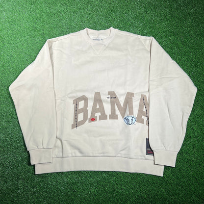Cactus Jack NCAA Cream Alabama University Crewneck Size Large NEW x16082