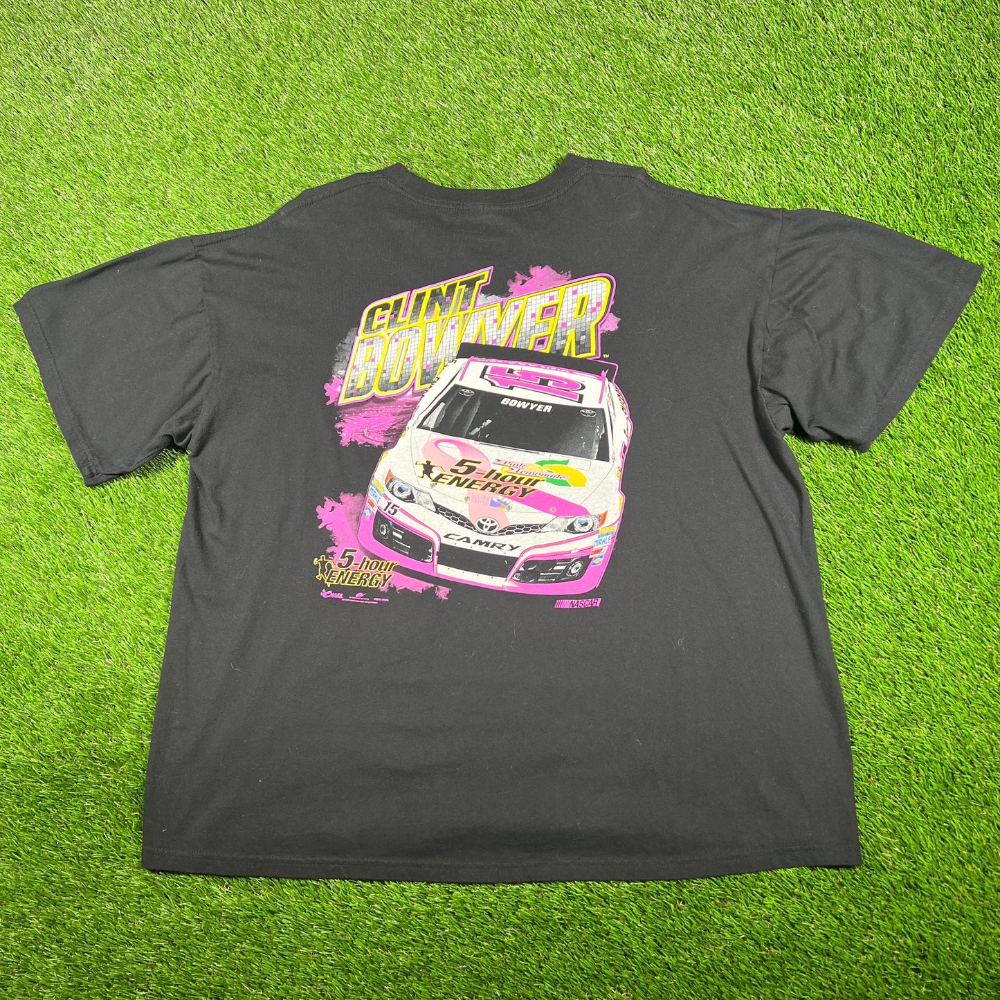 2014 Clint Bowyer Blasck Nascar Tee Size XL USED v17262