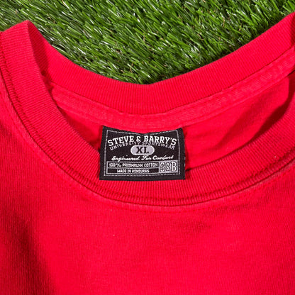 Y2K Wisconsin Red Team Tee Size XL USED v17142