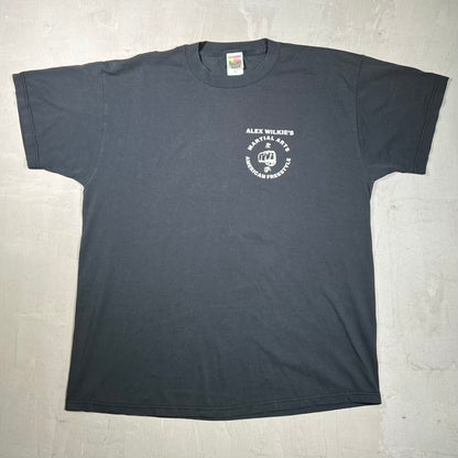 Y2K Martial Arts "Train" Black Tee Size XL USED v20180