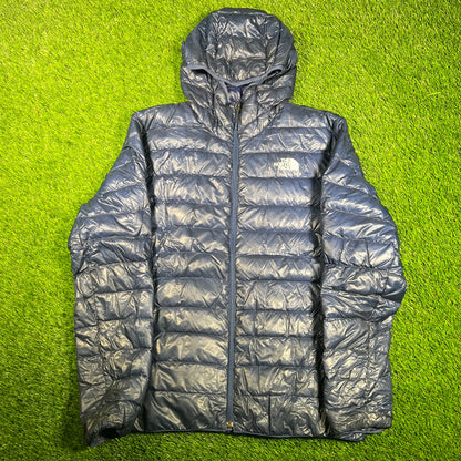 North Face Blue Micro Down Blue Jacket Size Large USED v17971