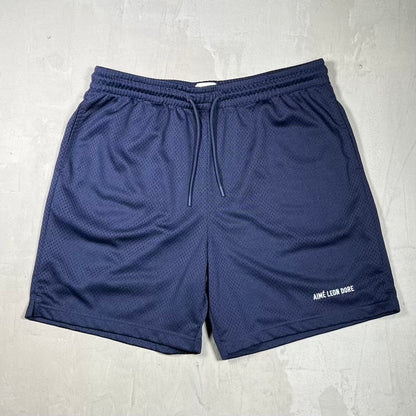 Aime Leon Dore Navy Blue Mesh Shorts Size XXL USED x18699