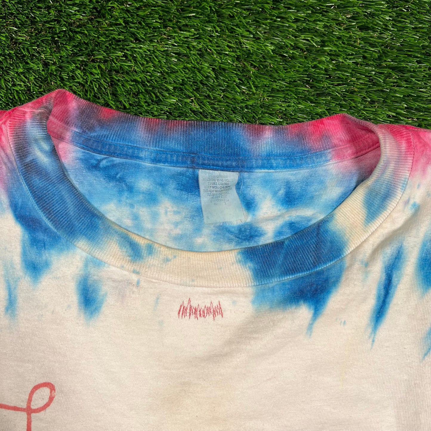 1995 No Quarter Robert Plant Jimmy Page World Tour Tie Dye Tee Size XXL USED v18421