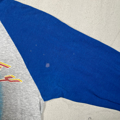 1983 Journey Frontiers Alien Grey/Blue Baseball Tee Size Medium USED v16630