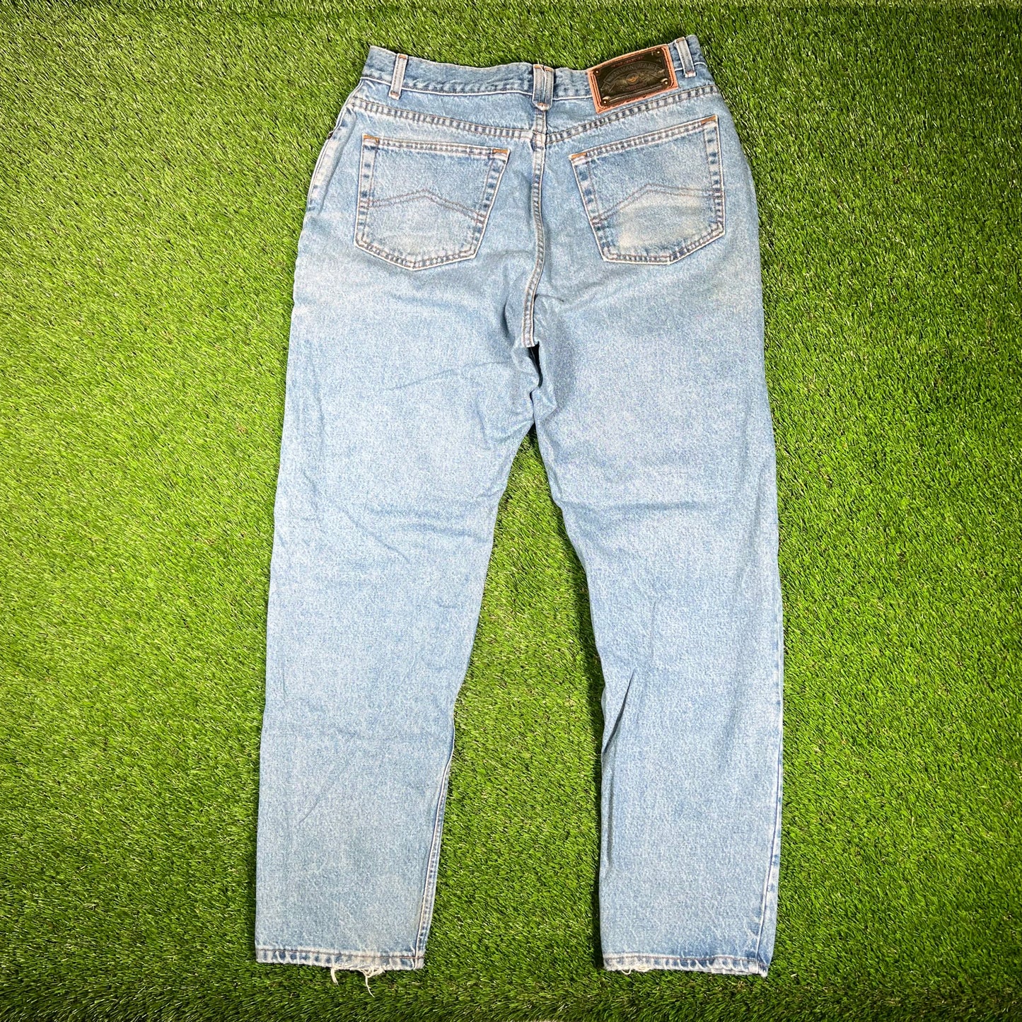 1990s Armani Exchange Blue Jeans Size 34x32 USED v17326