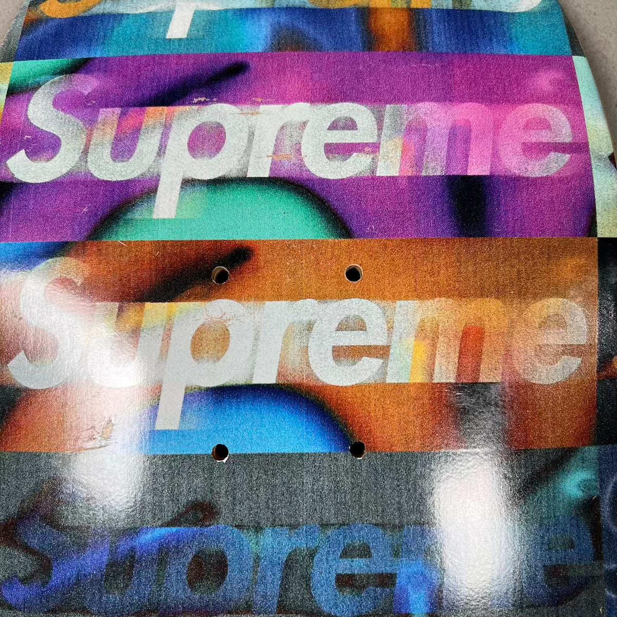 Supreme SS20 Distorted Logo Skateboard Size One Size USED x13068