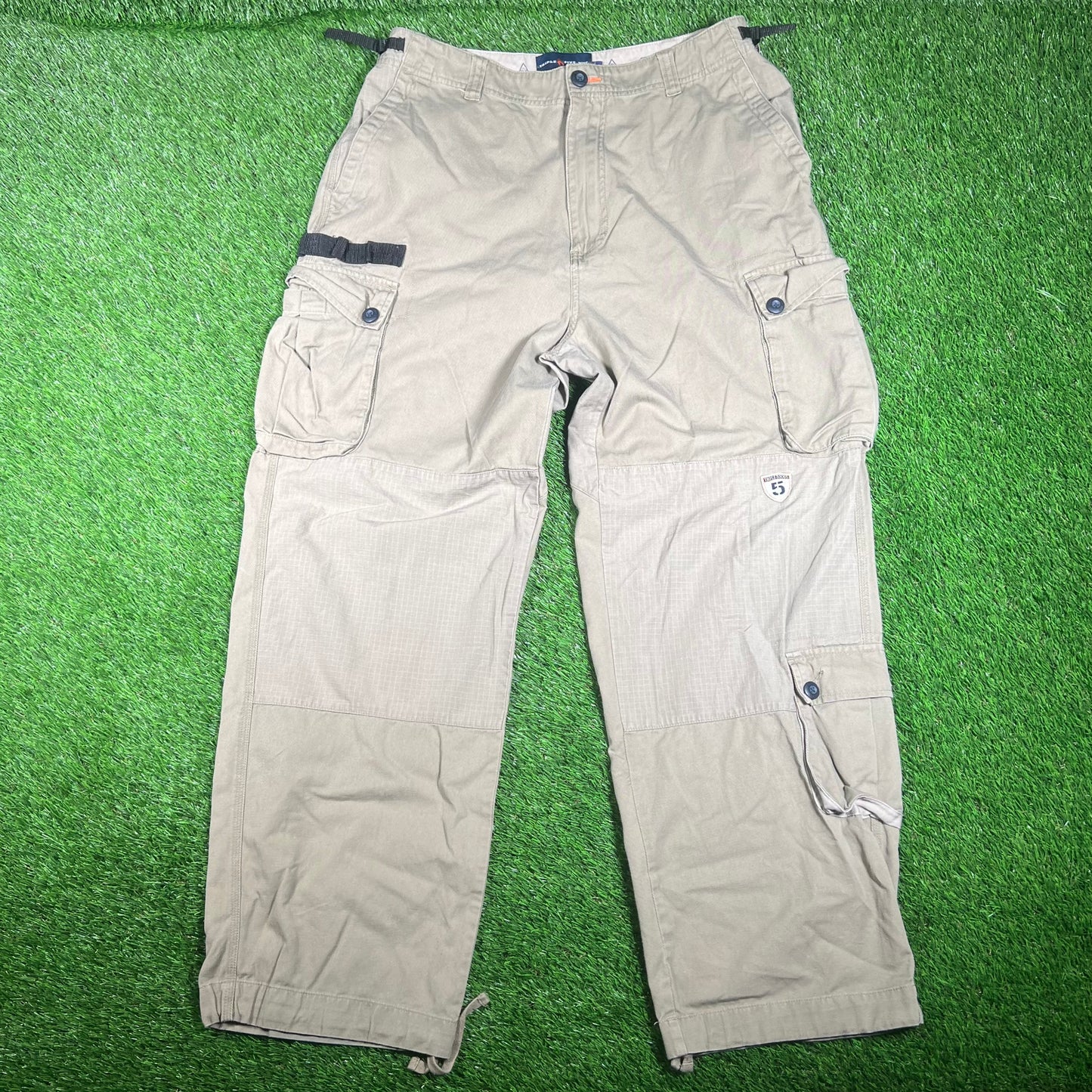 Y2K Triple Five Soul Tan Cargo Pants Size 36 USED v17904