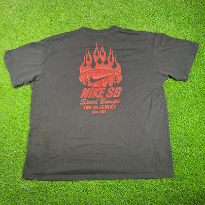 Nike SB Tow Truck Black Tee Size XL USED v18097