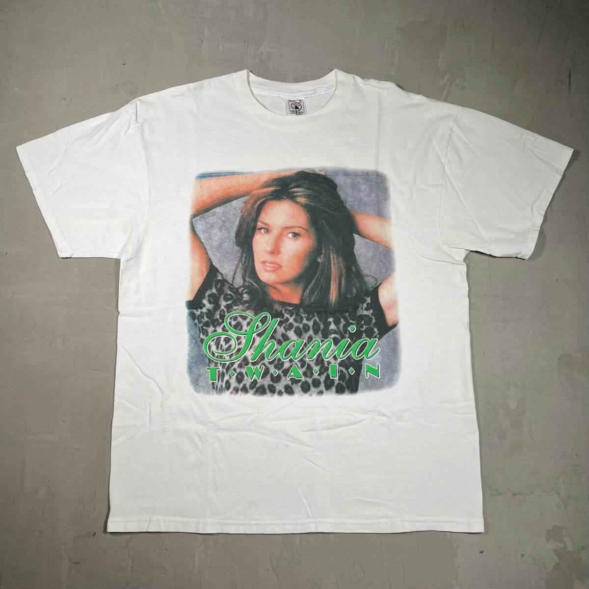 Y2K Shania Twain Portrait Tour Tee White Size XL USED v19974