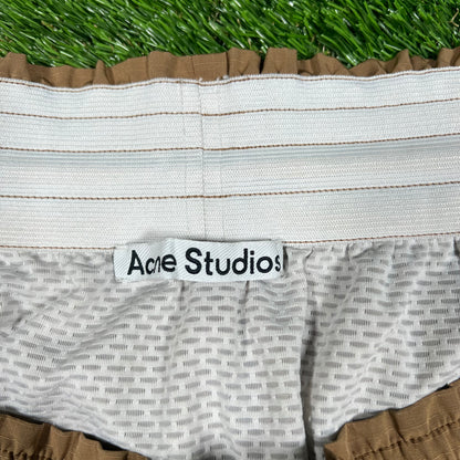 Acne Studios Beige Nylon Water Shorts Size Large USED x14697