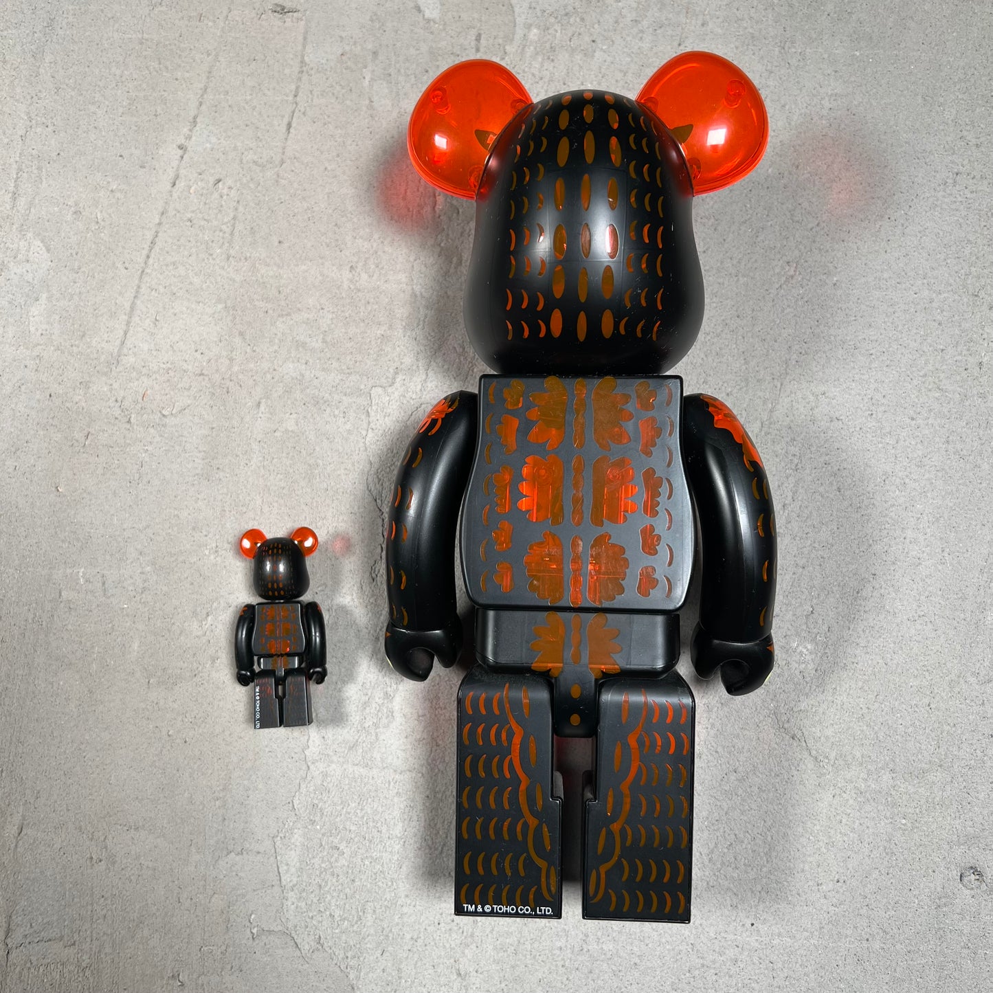 Medicom Toy Godzilla 100 and 400 Bearbricks NEW x17546