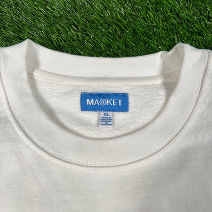 Market Fauxtree Arc White Crewneck Size XL USED x15796
