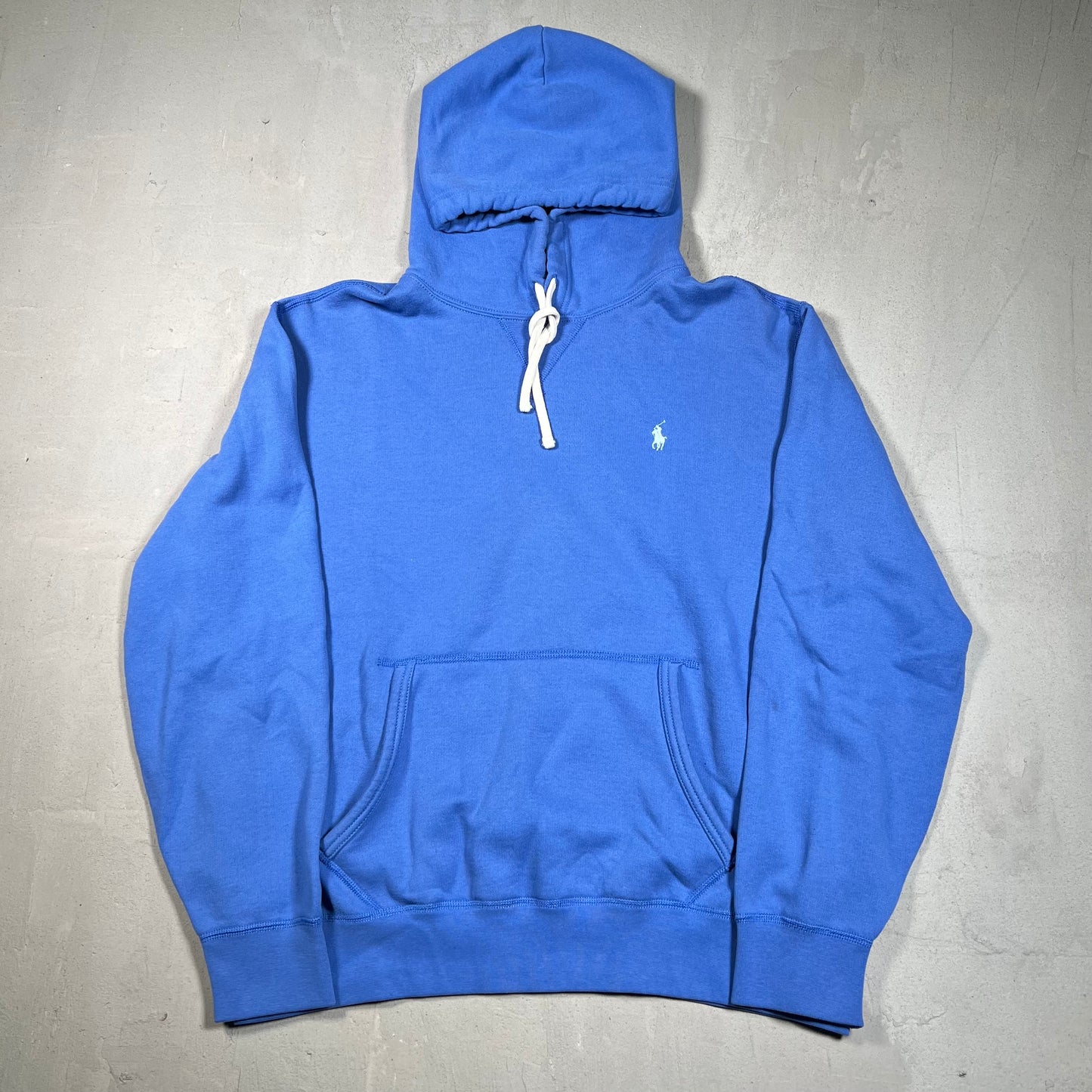 Polo Ralph Lauren Blue Hoodie Size Large USED v19150
