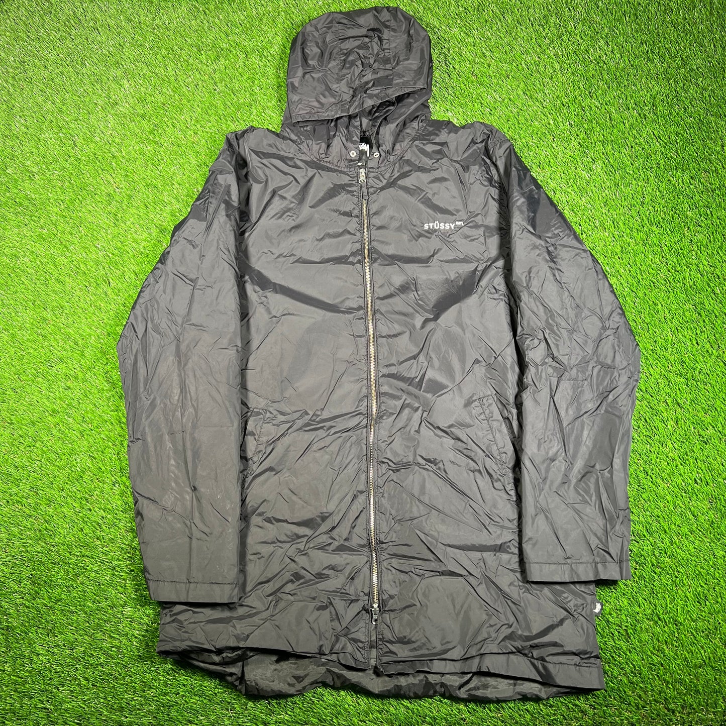Stussy International Black Tour Jacket Size XL USED x15703
