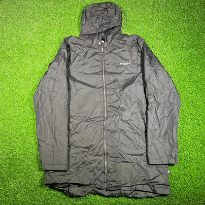 Stussy International Black Tour Jacket Size XL USED x15703
