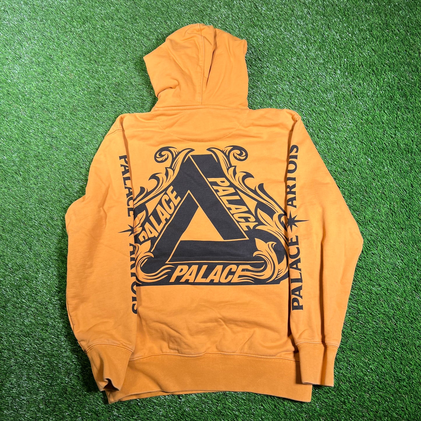 Palace Artois Dark Yellow Hoodie Size Medium USED x14100
