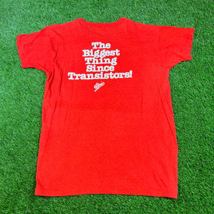 1990s Cheap Trick Live At Budokan Red Tee Size Large USED v16625
