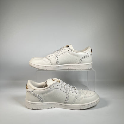 Jordan 1 Low Method of Make Sail Metallic Gold (2024) Size 8.5M/10W USED s22212