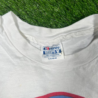 1990's Operation Desert Shield White Tee Sized Large USED x14931