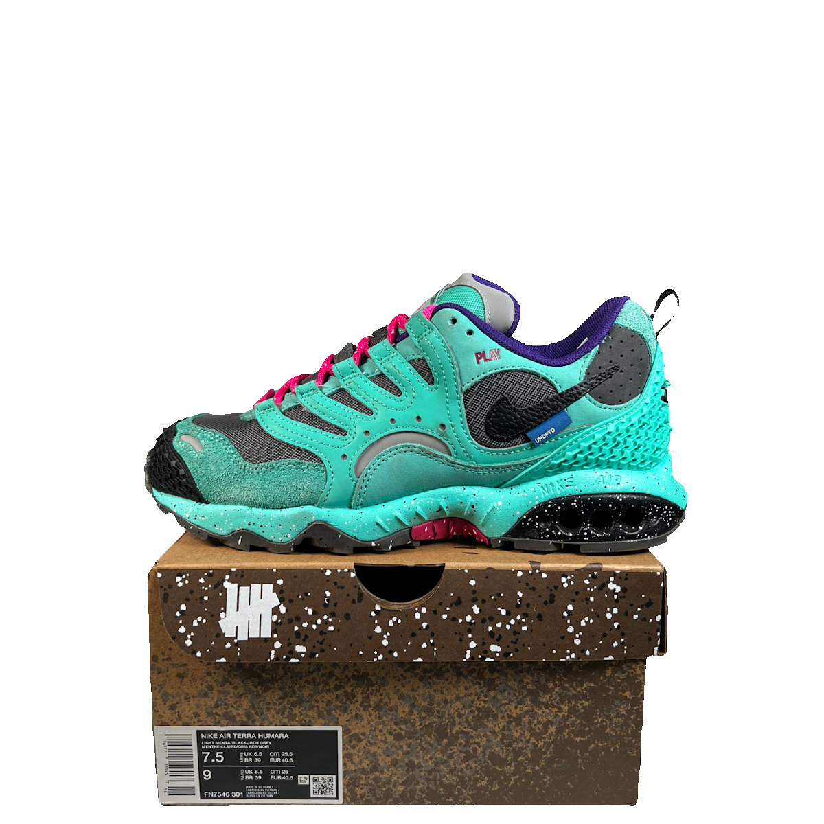 Nike Air Terra Humara Undefeated Light Menta (2024) Size 7.5 USED s23096