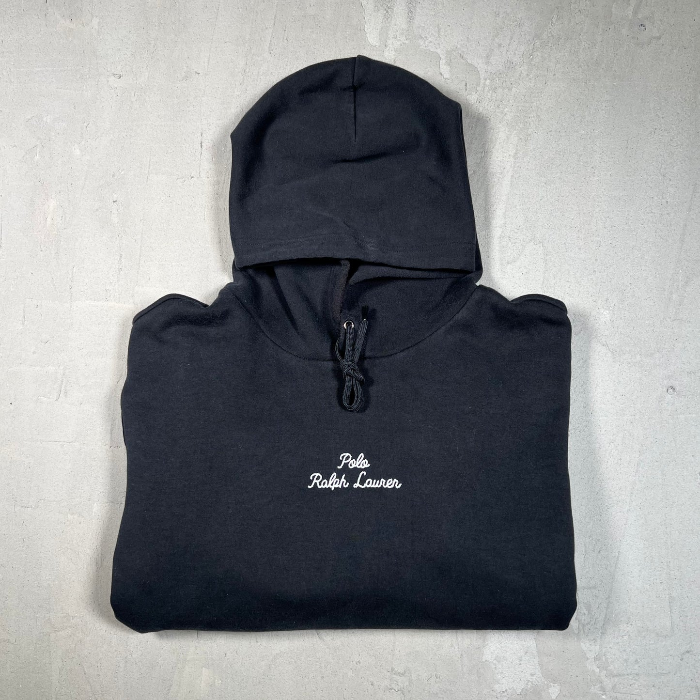 Polo Ralph Lauren Black "Chainstitch" Hoodie Size Large USED v19505