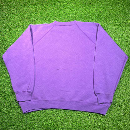 1990s Harley Davidson Motorcycles Purple Crewneck Size Large USED v18622