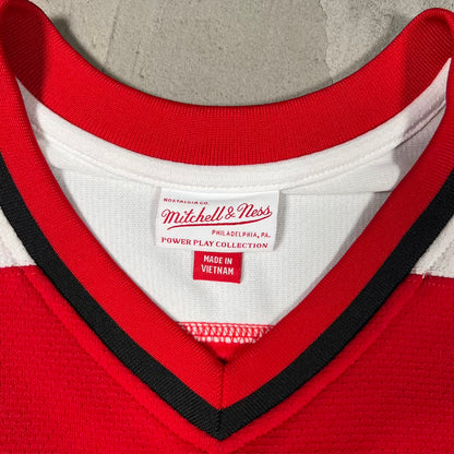 Calgary Flames Fleury Hockey Red/White Jersey Size XL USED v20370