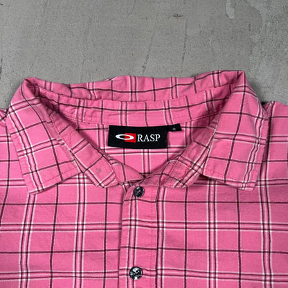 GV Gallery Raspberry Hills Pink Cropped Button Up Thermal Size Small USED x17391