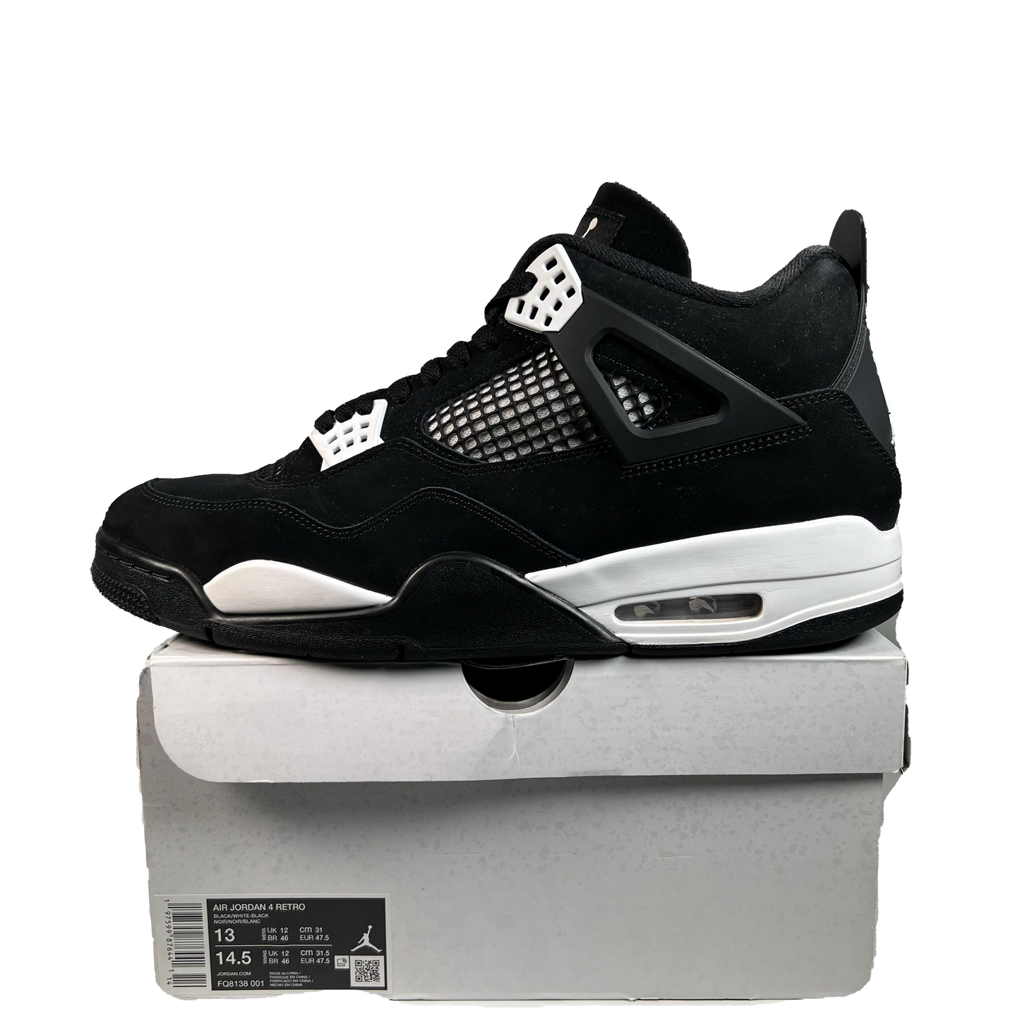 Jordan 4 White Thunder (2024) Size 13 USED s22329