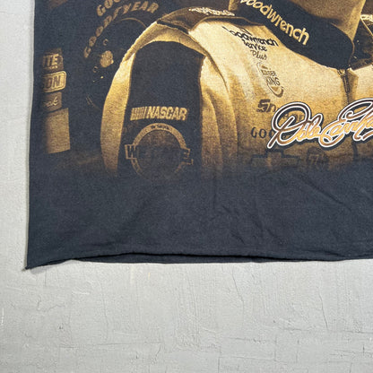 Dale Earnhardt Goodwrench AOP Black Tee Size Large USED v19328
