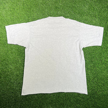 1990s Disney Mickey Mouse California Grey Cropped Tee Size Large USED v18134