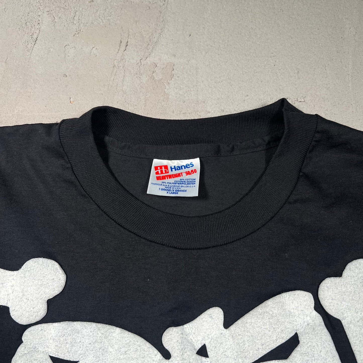 1994 Bones Body Black Tee Size XL USED v18933
