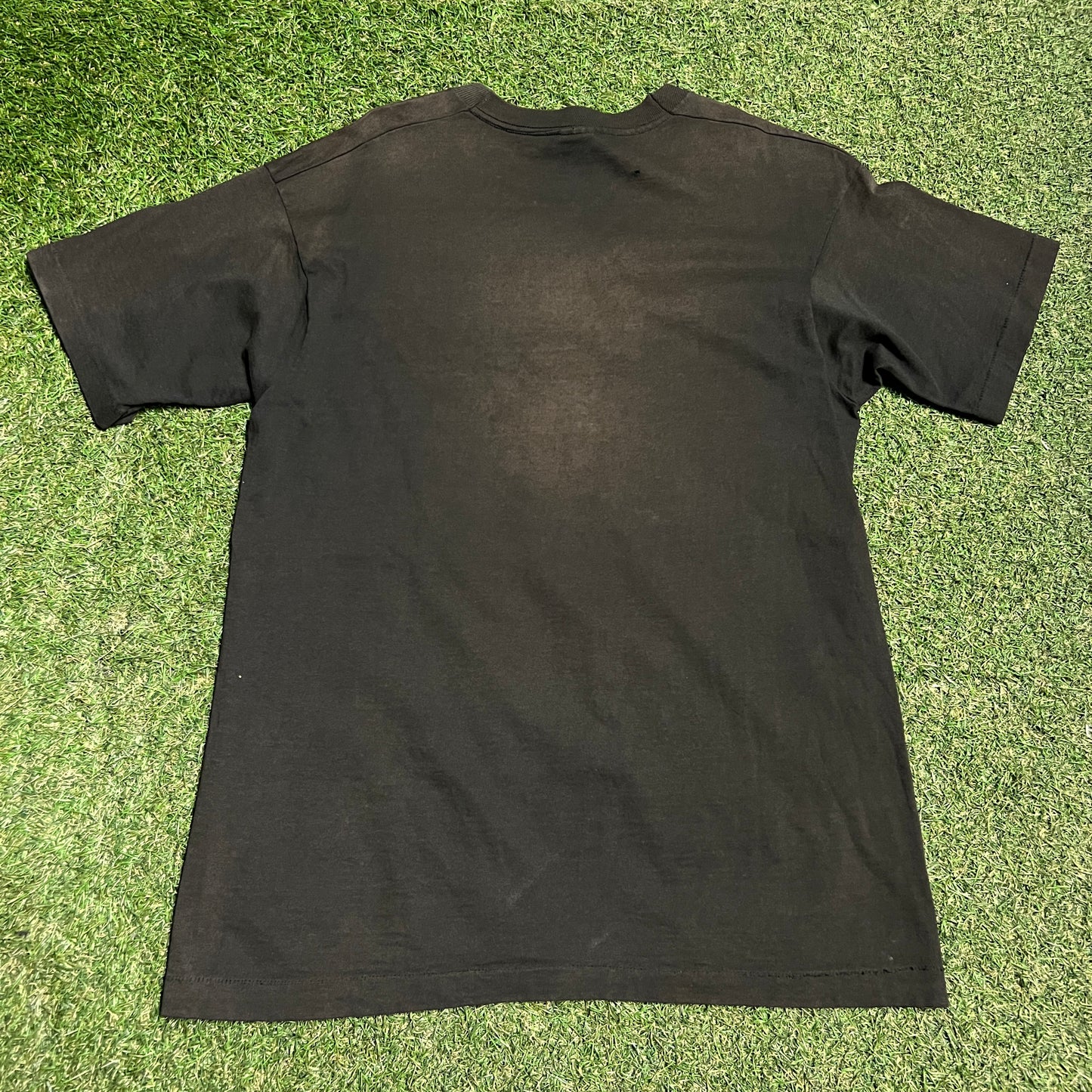 1992 Heckle & Jecle Birds Cartoon Black Tee Size Large USED v16399